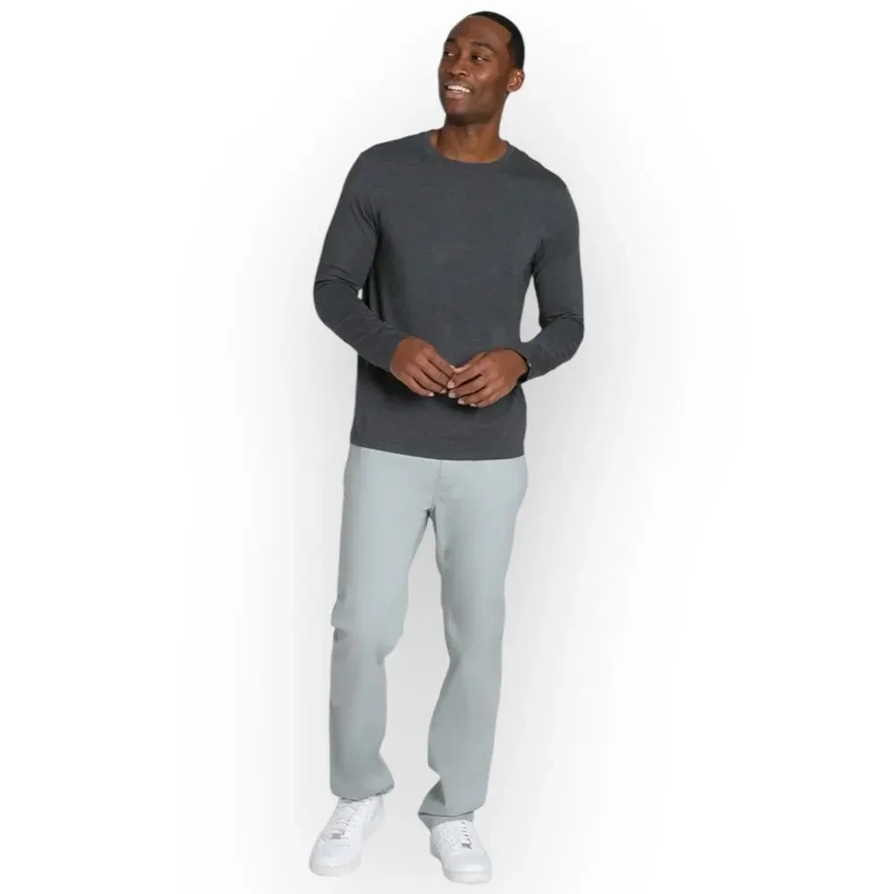 NWT JACHS New York Stretch Pima Blend Crewneck Pullover – Size Small – Charcoal